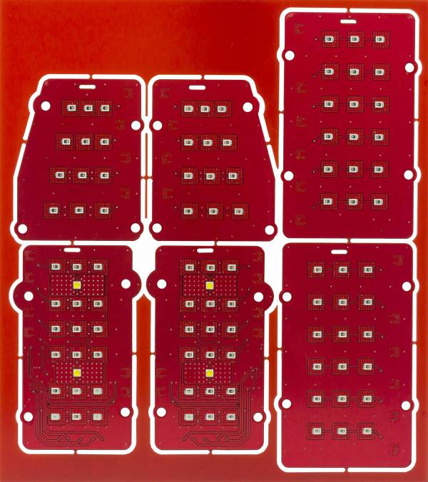 Mustang s197 2013-2014 taillights badred inner pcb